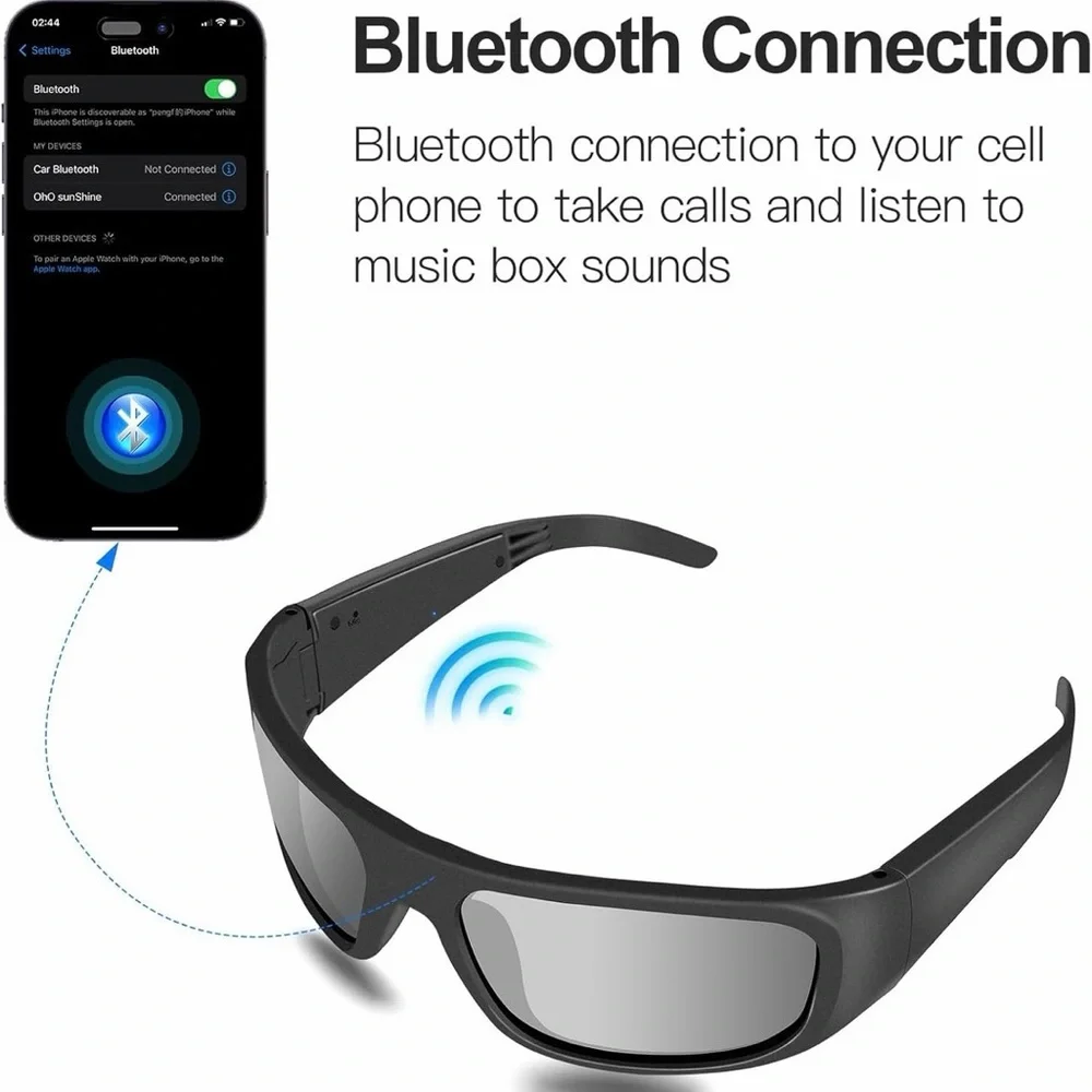 Bluetooth Smart Glasses - Black